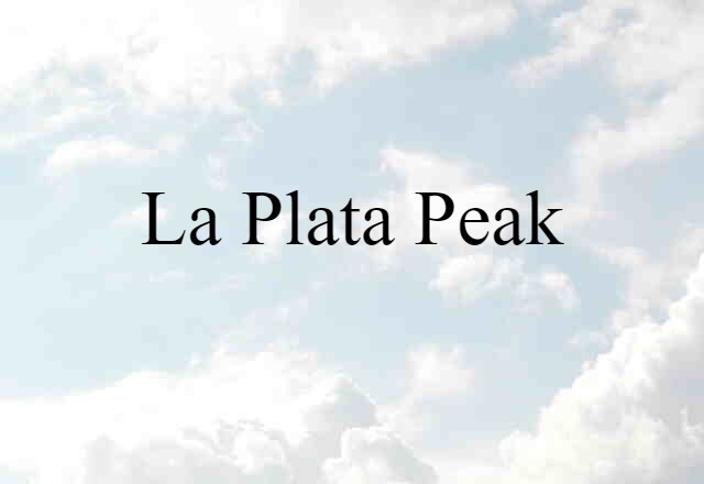 La Plata Peak