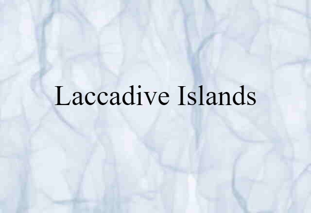 Laccadive Islands