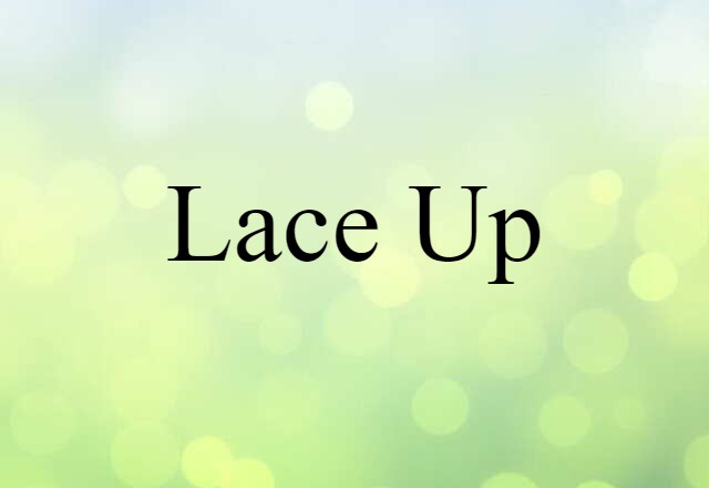 Lace-up (noun) Definition, Meaning & Examples