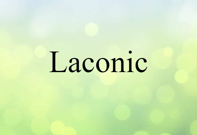 Laconic (noun) Definition, Meaning & Examples