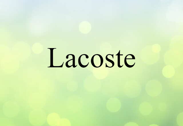 Lacoste