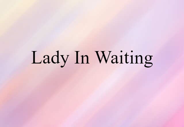 lady-in-waiting