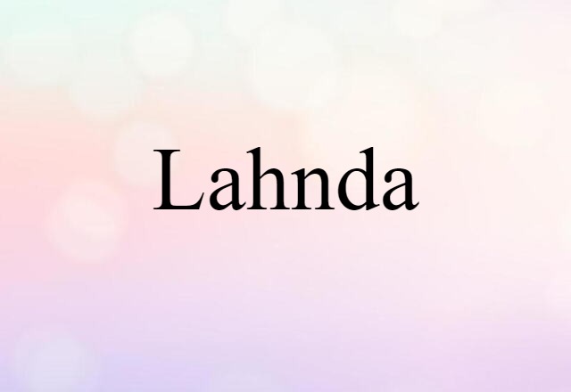 Lahnda (noun) Definition, Meaning & Examples