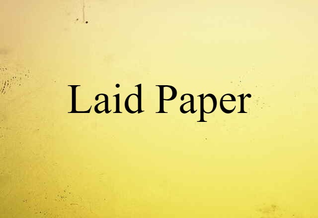 laid paper