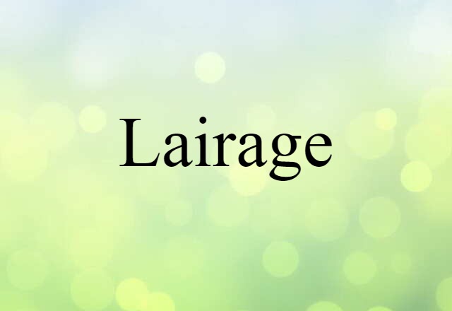 lairage