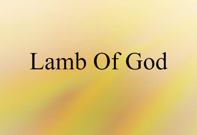 Lamb of God