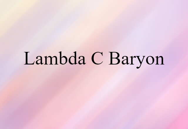 lambda-c baryon