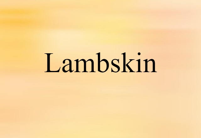 lambskin