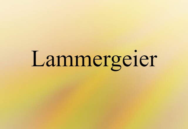 lammergeier