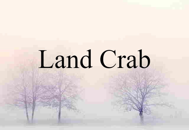 land crab