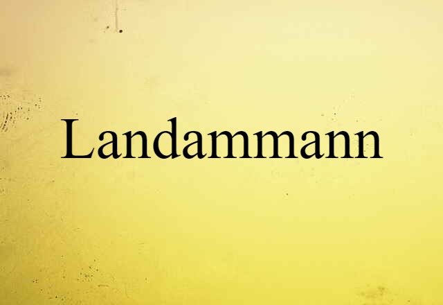 landammann