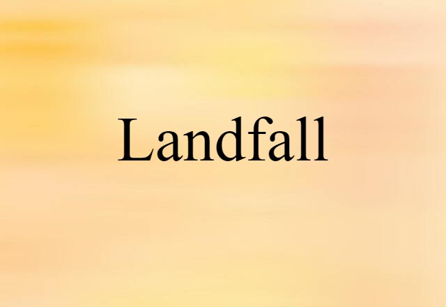 landfall