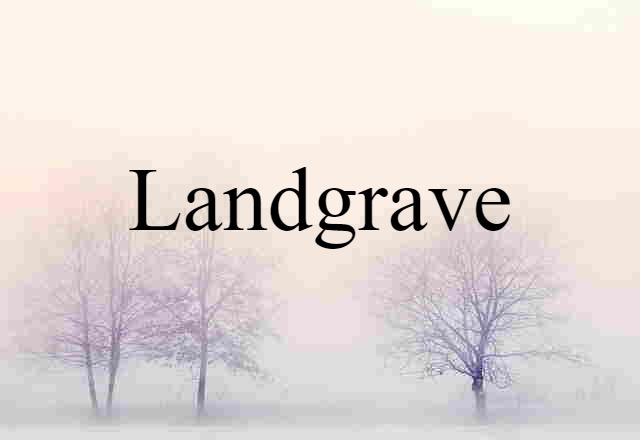 landgrave