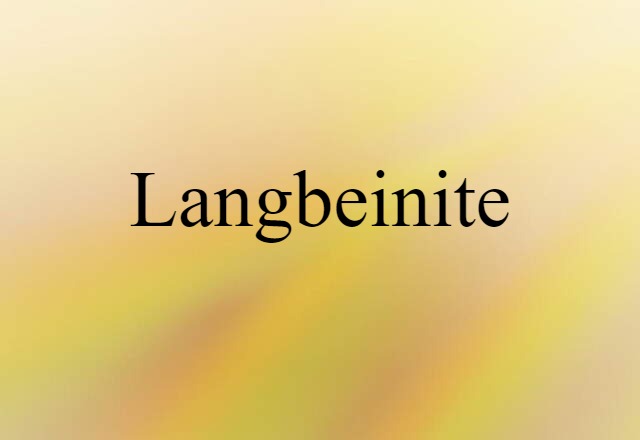 langbeinite