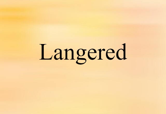 langered