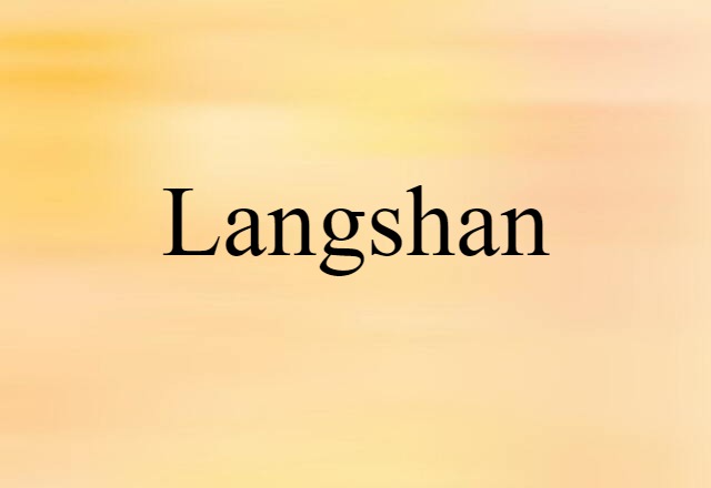 Langshan