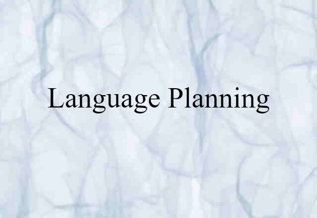 language planning