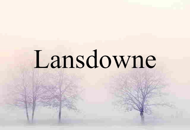 Lansdowne