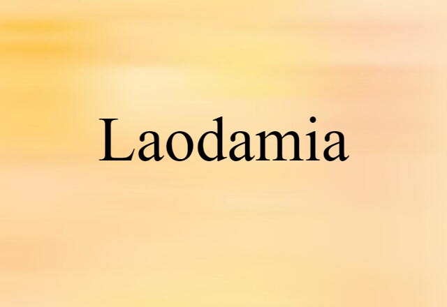 Laodamia