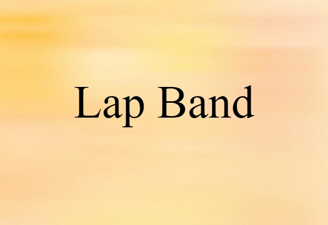 Lap Band (noun) Definition, Meaning & Examples