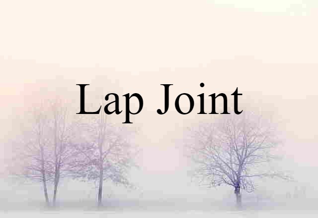 Lap Joint (noun) Definition, Meaning & Examples