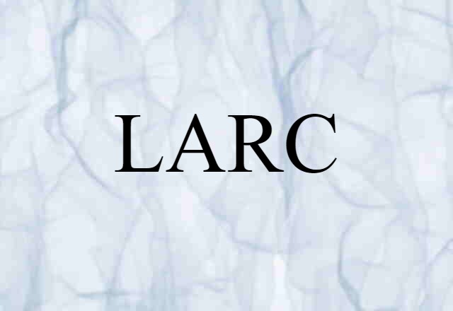 LARC (noun) Definition, Meaning & Examples