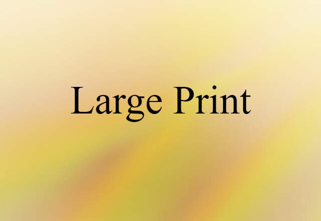 large-print