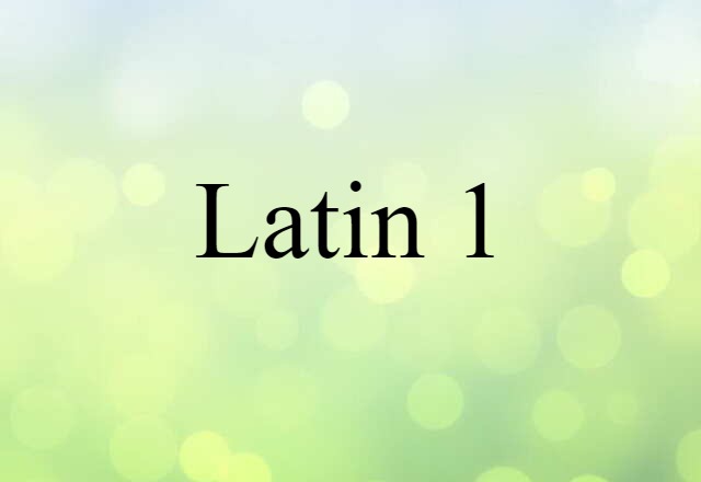 Latin 1