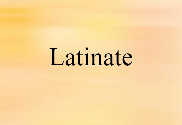 Latinate