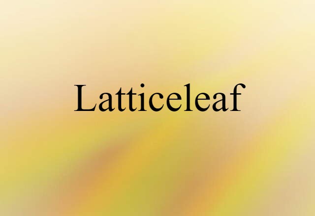 latticeleaf