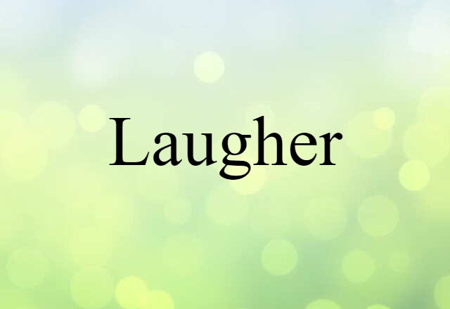 Laugher (noun) Definition, Meaning & Examples