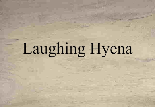 laughing hyena