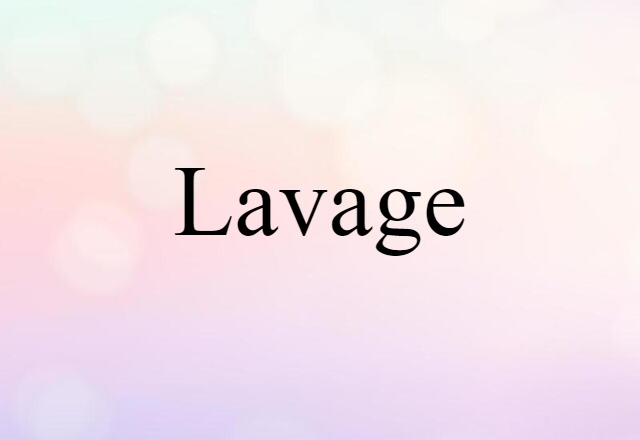 lavage