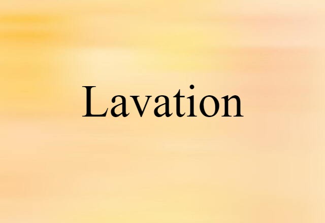 lavation