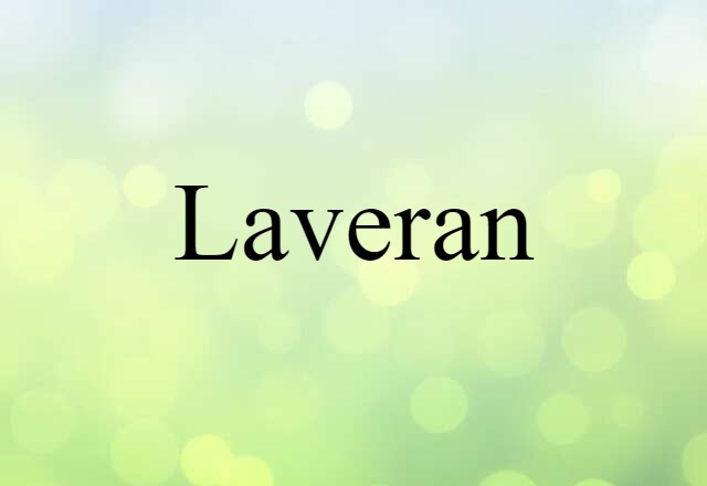 Laveran (noun) Definition, Meaning & Examples