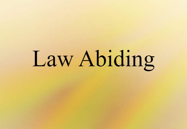 law-abiding