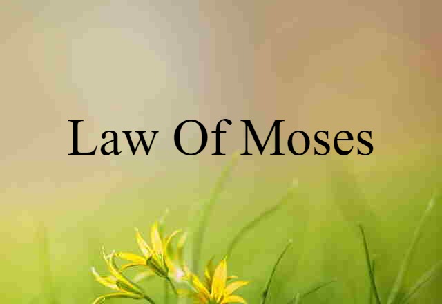 Law of Moses