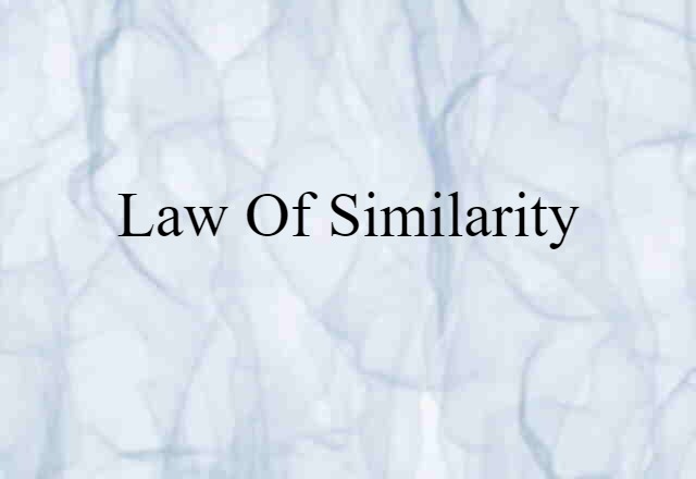 law of similarity