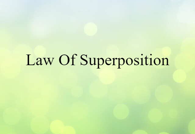 law of superposition