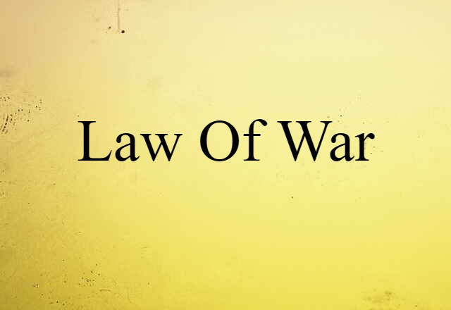 law of war