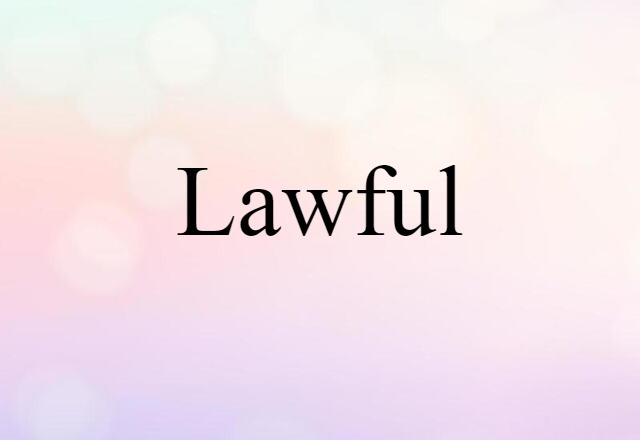 lawful