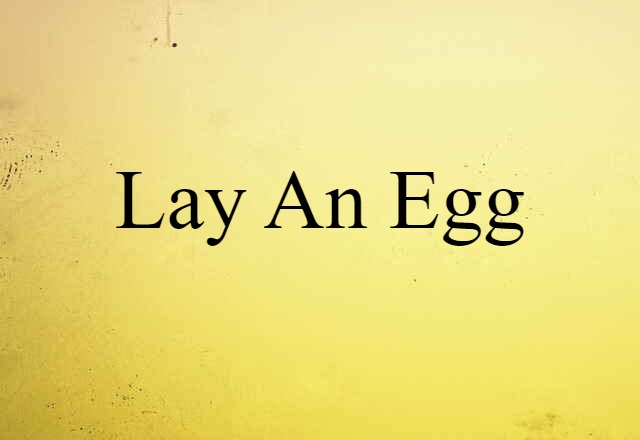 lay an egg