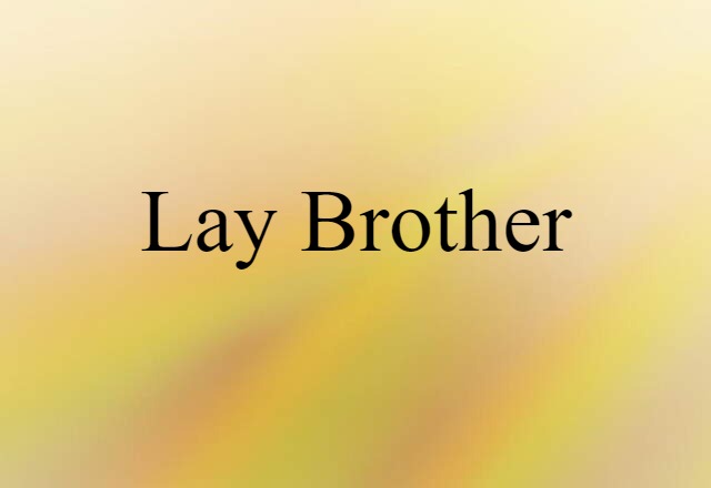 lay brother