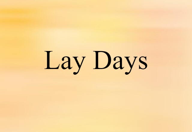 lay days