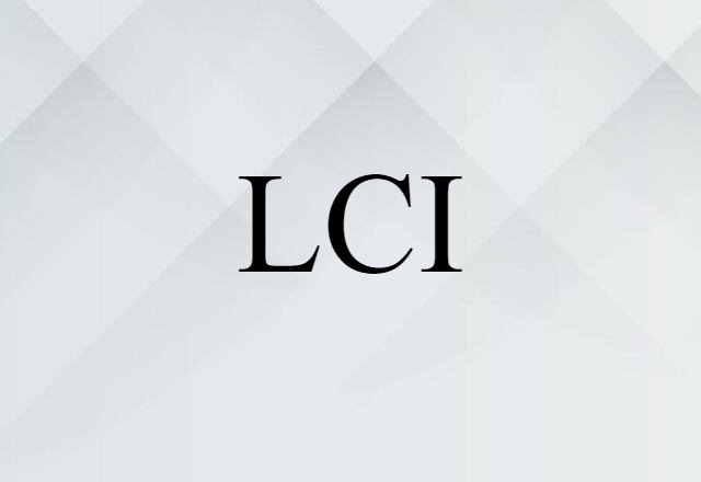 LCI (noun) Definition, Meaning & Examples