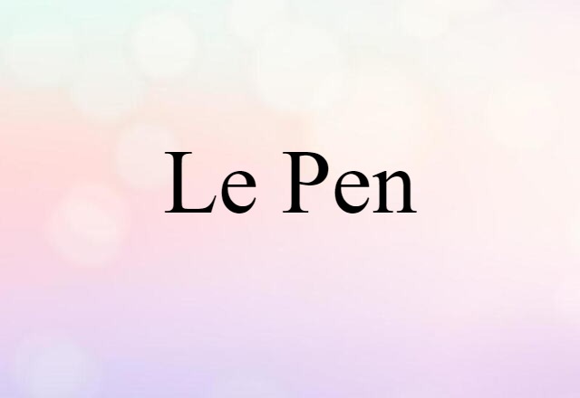 Le Pen