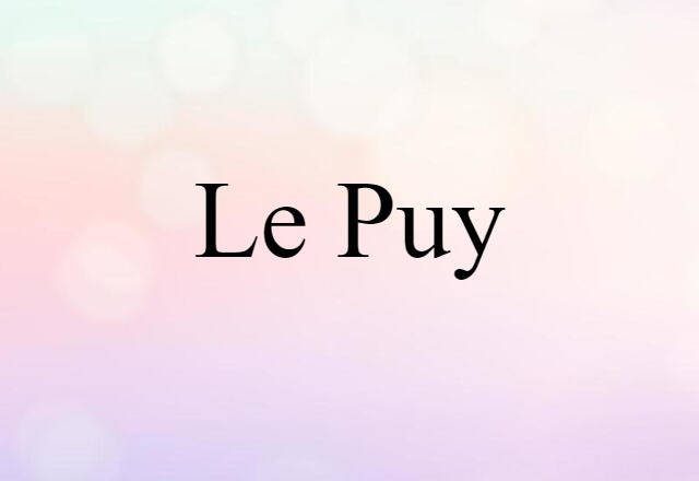 Le Puy