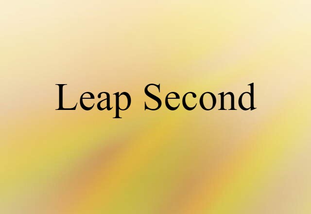 leap second