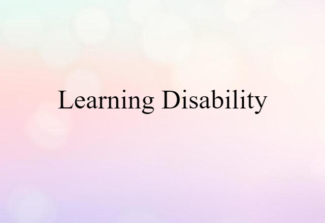 learning disability