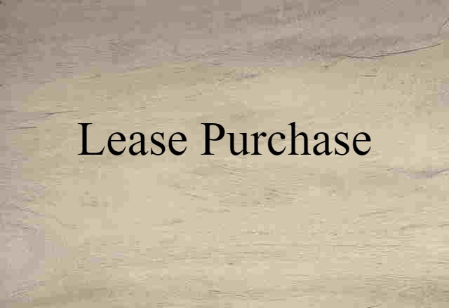 lease-purchase